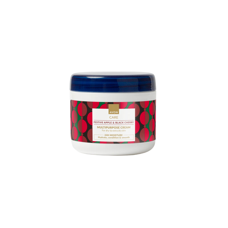 AVON Care Crème multi-usages Corps, visage & mains - Pomme et cerise noire – 400 ml