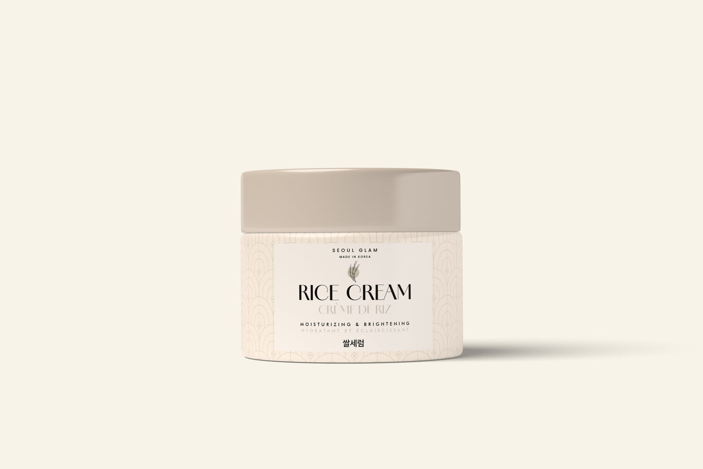 SEOUL GLAM Crème hydratante au riz 50mL